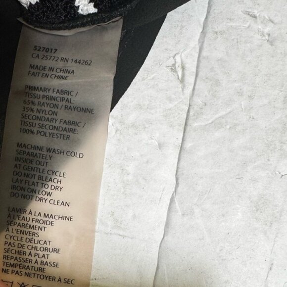 FEMME Open Knit Sheer Back Detail Striped Sweater Crew Lightweight Coastal Top M - Picture 11 of 15